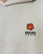 Kenzo Boke Flower Crest Classic Hood Grey - Mens - Hoodies