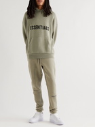 Fear of God Essentials - Logo-Intarsia Cotton-Blend Hoodie - Green