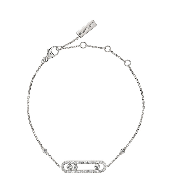 Photo: Messika Baby Move 18kt white gold bracelet with diamonds