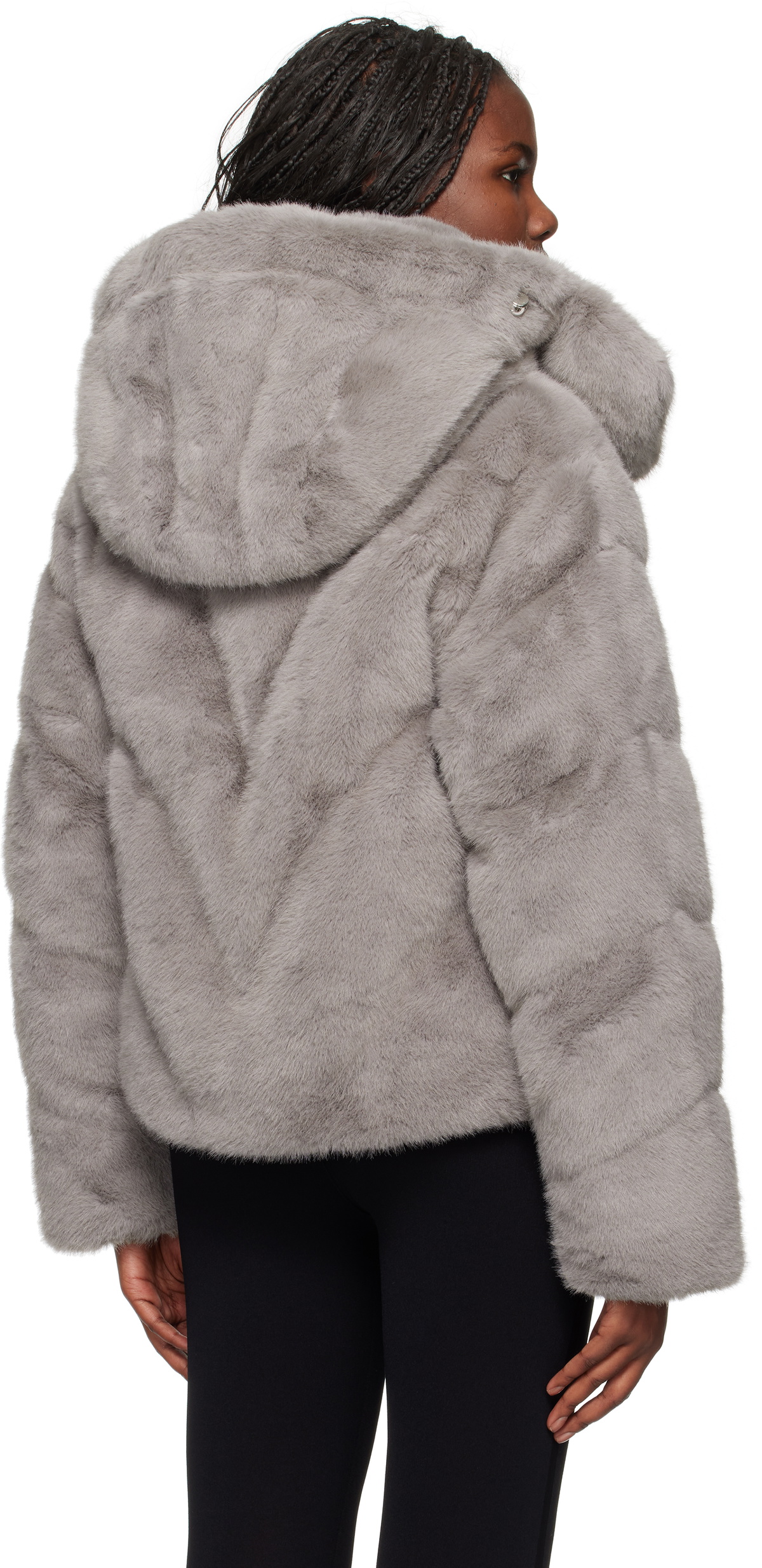 MACKAGE Gray Anik Faux-Fur Down Jacket Mackage