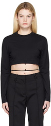 Jacquemus Black Le Papier ‘Le T-Shirt Pino’ Long Sleeve T-Shirt