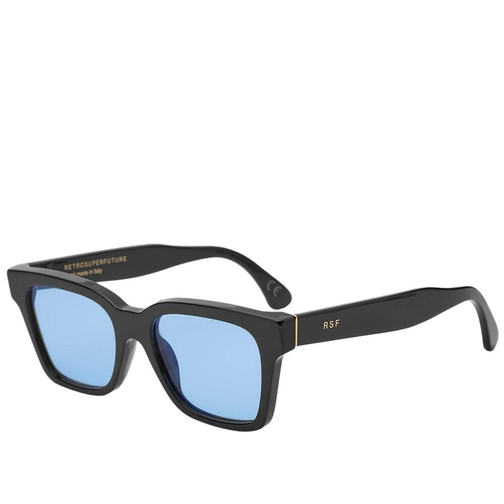 Photo: SUPER America Sunglasses in Black/Blue