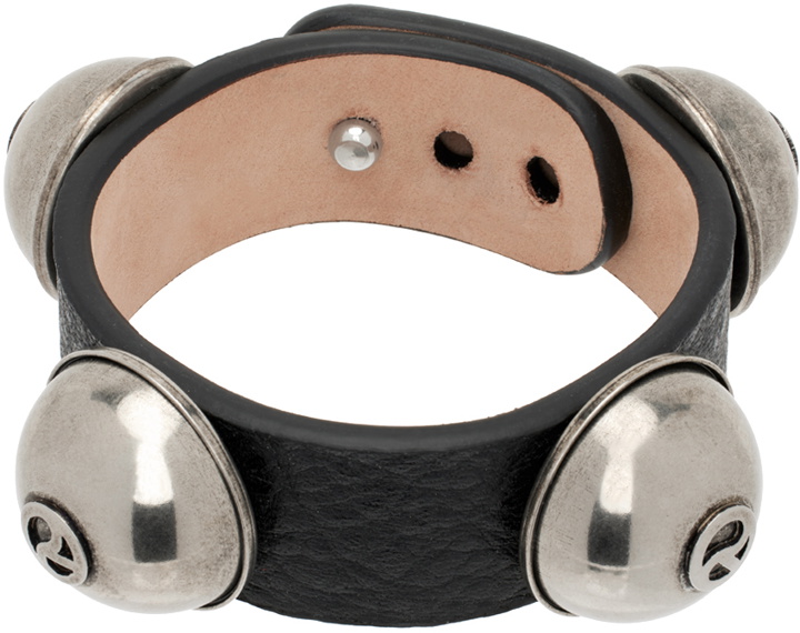 Photo: Acne Studios Black Leather Stud Bracelet