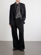 Our Legacy - Checked Cotton and Wool-Blend Shirt - Black