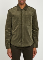 Paige Jace Corduroy Overshirt Khaki