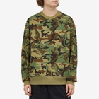 MASTERMIND WORLD Men's Camo Crew Sweatshirt in Woodland