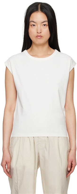 Photo: LEMAIRE Off-White Cap Sleeve T-Shirt