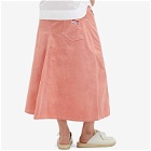 Story mfg. Women's Twisty Midi Skirt in Ancient Pink Wonky-Wear