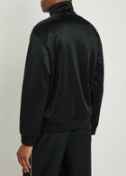 Valentino Garavani Panelled Jersey Track Jacket Black And White