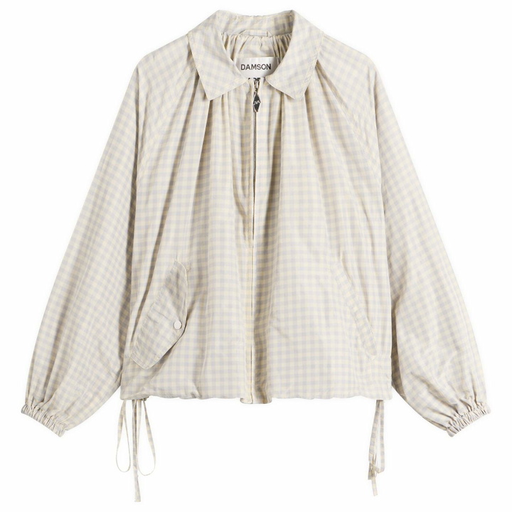 Photo: Damson Madder Women's Lailah Lightweight Bomber Jacket in Oyster
