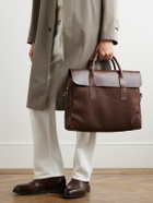 Bennett Winch - Cotton-Canvas and Full-Grain Leather Briefcase