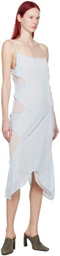 Eckhaus Latta Blue & White Perdita Midi Dress