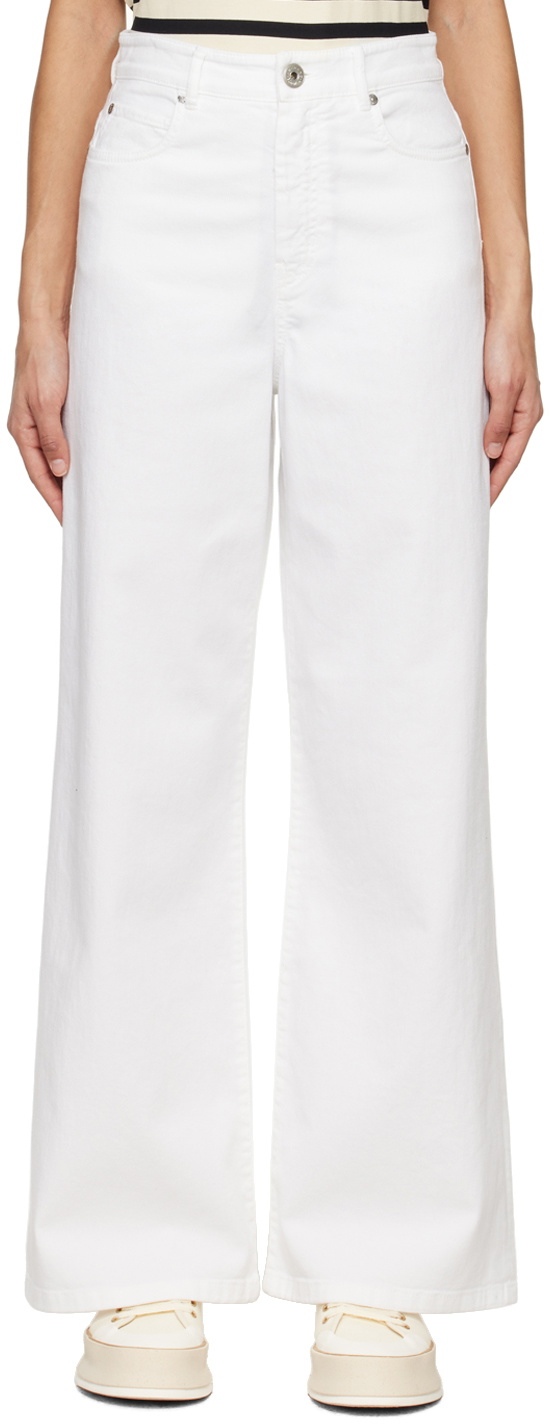【関税込み】Weekend Max Mara ホワイト Medina ジーンズ White Medina Jeans by Weekend Max Mara on Sale