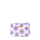MC2 Saint Barth Parisienne Terry Pouch Bag With Violet And Orange Daisy Print
