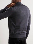 Canali - Slim-Fit Wool Half-Zip Sweater - Gray