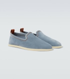 Loro Piana Venice Walk suede loafers