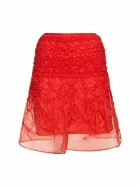 CECILIE BAHNSEN - Vida Silk Organza Mini Skirt
