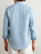 NN07 - Arne Button-Down Collar Linen Shirt - Blue