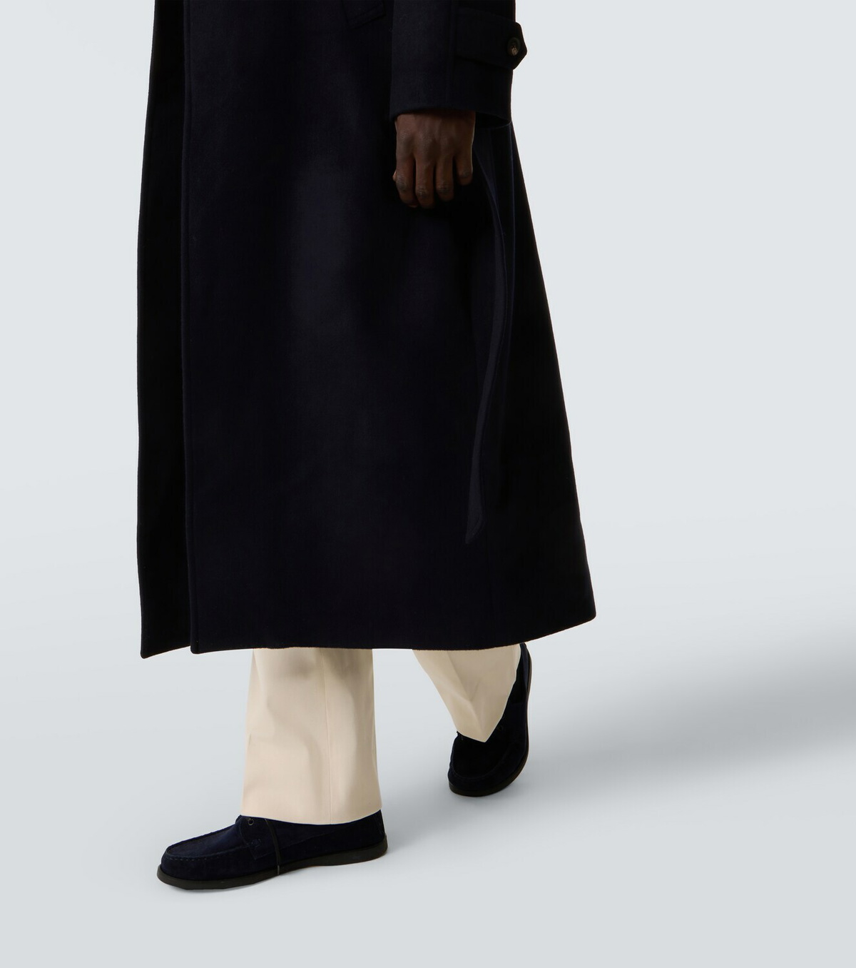 Saman Amel Belted wool overcoat