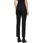 Haider Ackermann Black Slit Trousers