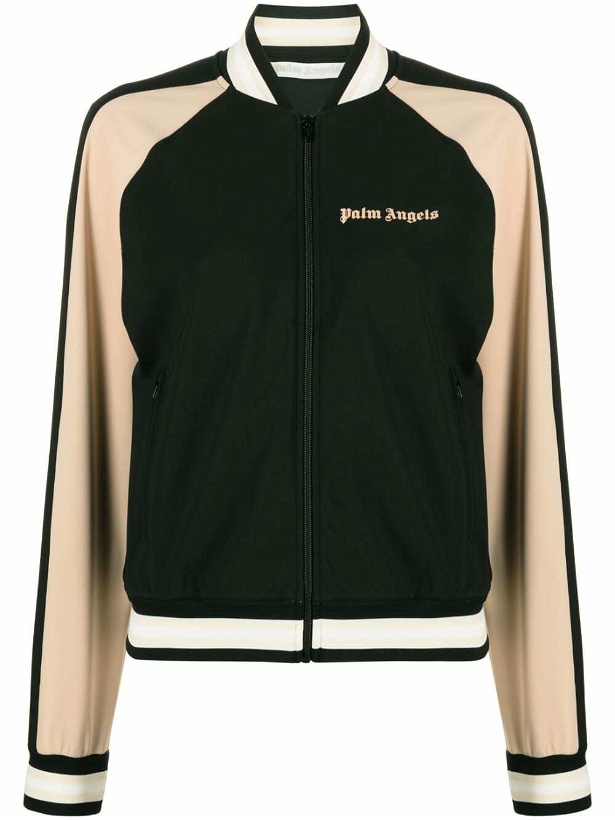Photo: PALM ANGELS - Logo Nylon Bomber Jacket