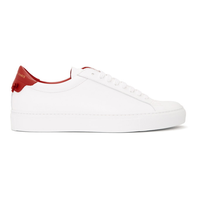 Photo: Givenchy White and Red Urban Knots Sneakers