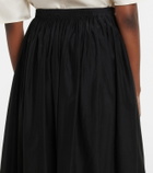 Loulou de Saison Naya gathered cotton and silk maxi skirt
