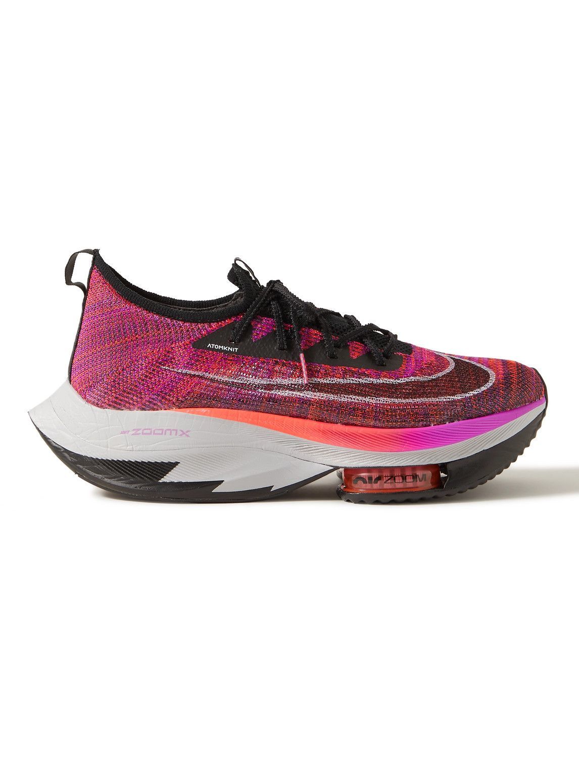 Nike Running - Air Zoom Alphafly Flyknit Running Sneakers - Pink Nike ...