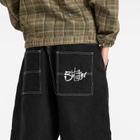 Butter Goods Men's Scribble Denim Shorts in Washed Black