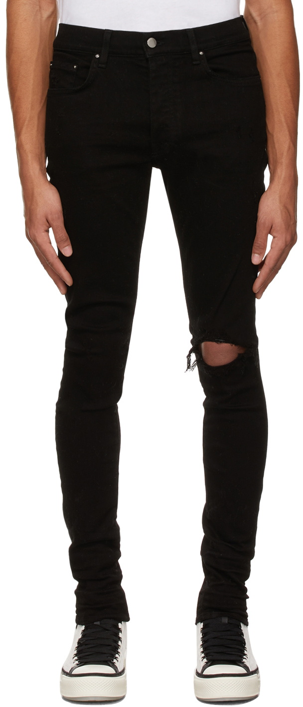 AMIRI Black Broken Jeans Amiri