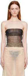 Bless SSENSE Exclusive Black Sun Tube Top