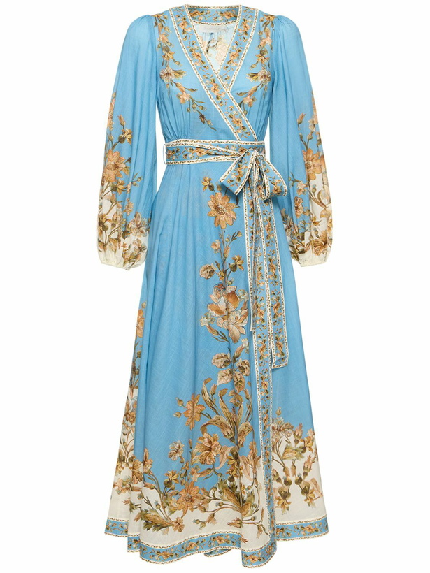 Photo: ZIMMERMANN - Chintz Printed Cotton Wrap Midi Dress