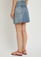Rag & Bone Miramar Ponte Printed Stretch-jersey Mini Skirt Blue