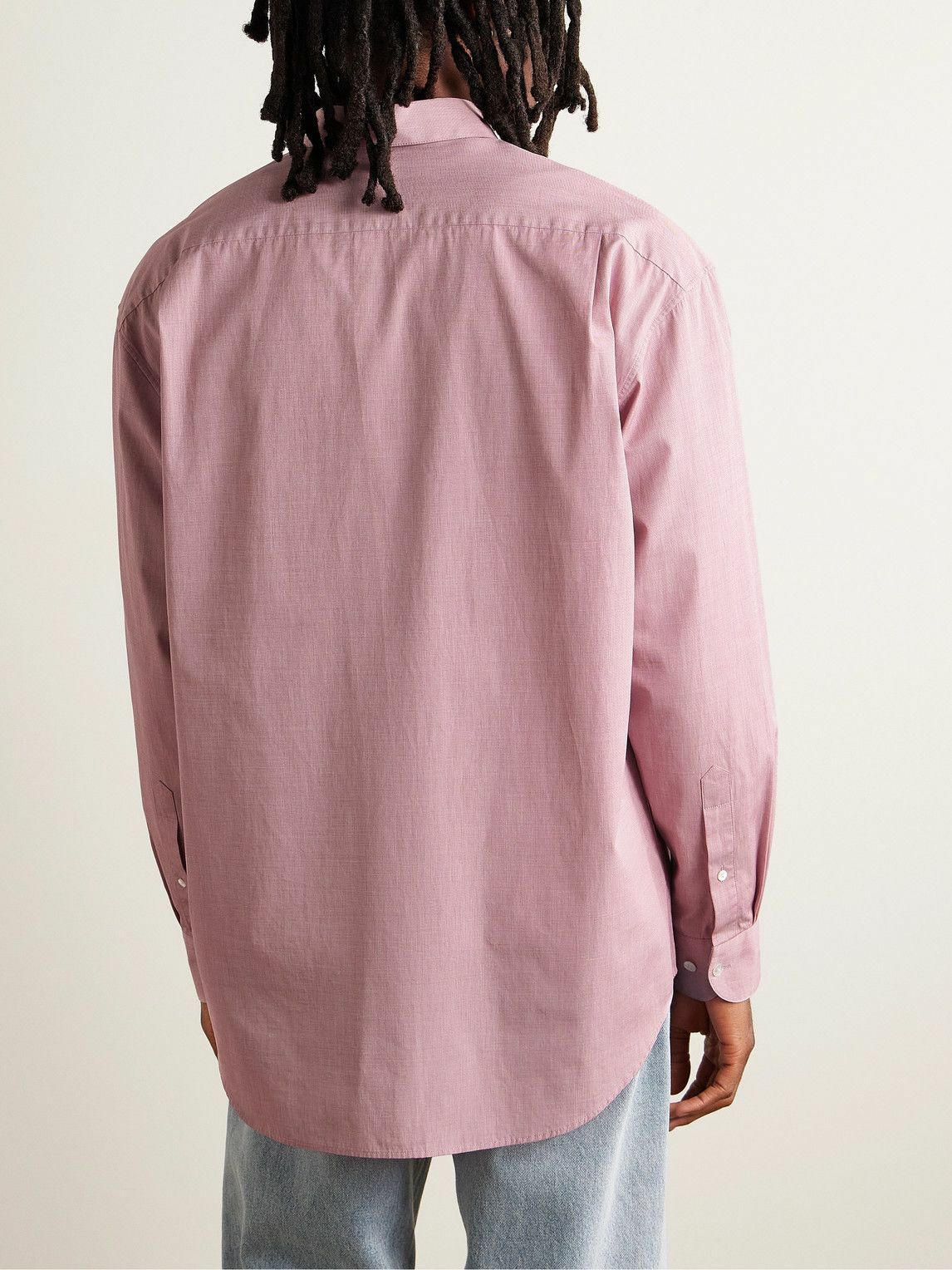 The Row - Miller Cotton-Poplin Shirt - Red The Row