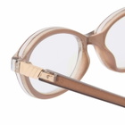 Le Specs Duskfall Blue Light Optical Glasses in Dark Cocoa/Blue Light Lens 