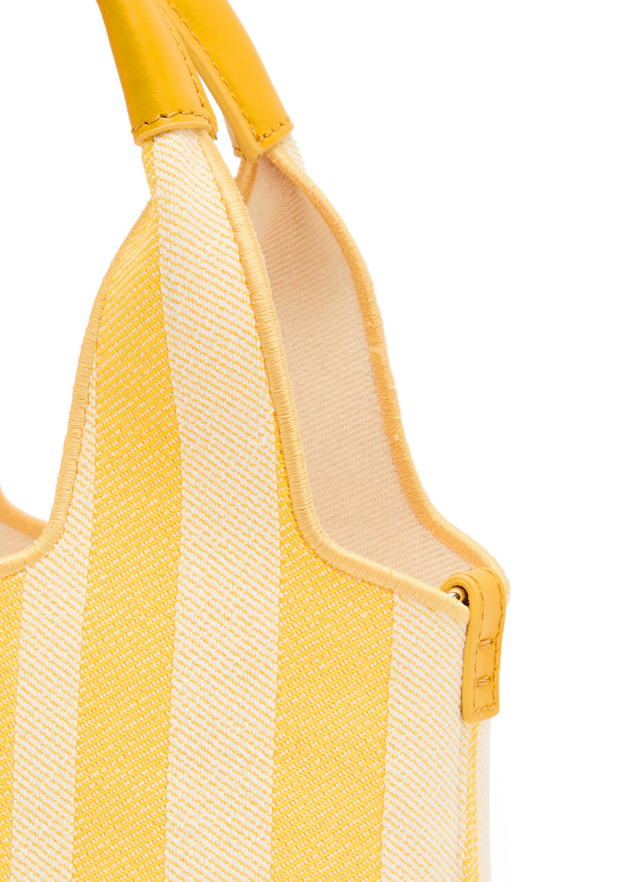 Chloe Stripy Logo-jacquard Canvas Tote bag - Yellow - One Size
