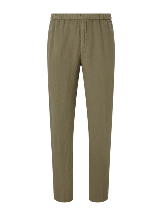 Photo: Boglioli - Tapered Linen Trousers - Green