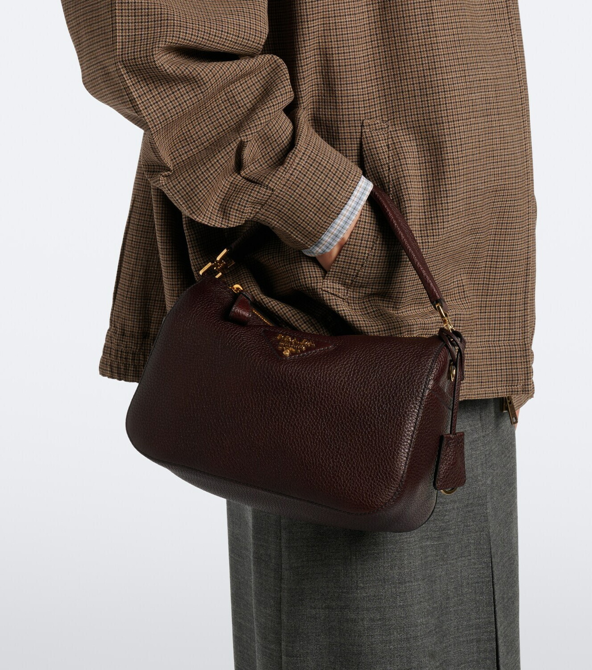 Prada Small leather top-handle bag