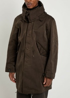 Ten C Hooded Parka Dark Brown