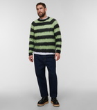 Undercover - Distressed mohair and wool-blend sweater