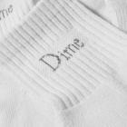Dime Men's Classic Logo Socks in White