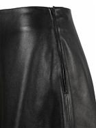 BALENCIAGA - A-line Leather Skirt