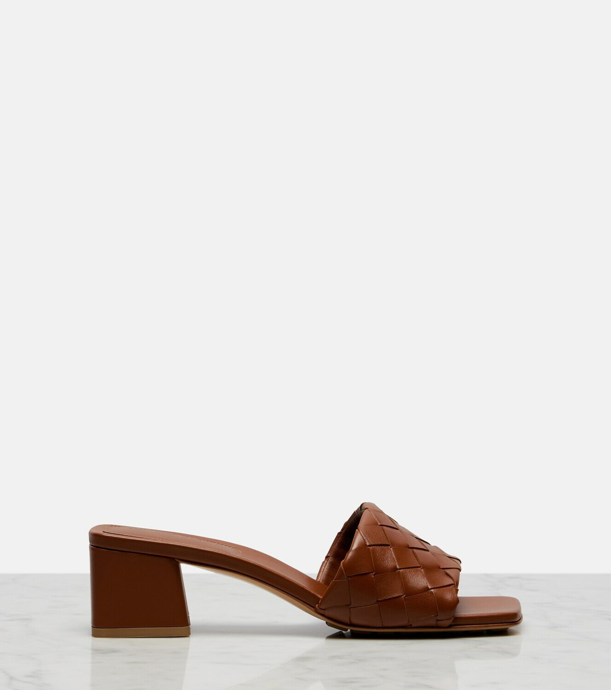 Bottega Veneta Parco Intrecciato leather mules