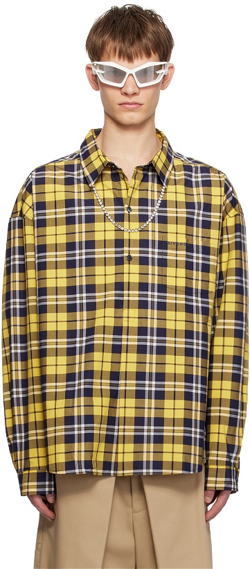 Photo: Givenchy Yellow Check Shirt