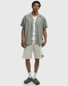 Les Deux Foulard AOP SS Shirt Green Mens Shortsleefe