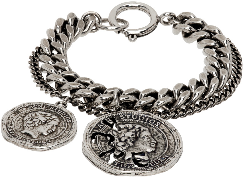 Acne Studios Silver Charm Bracelet Acne Studios Acne Studios Silver Charm Bracelet Acne Studios