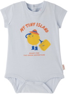 TINYCOTTONS Baby Blue 'My Tiny Island' Bodysuit