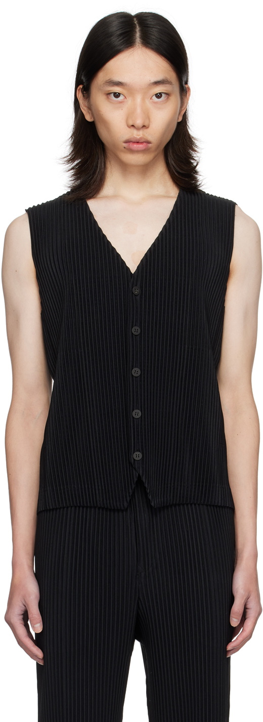 HOMME PLISSÉ ISSEY MIYAKE Black Basics Vest Homme Plisse