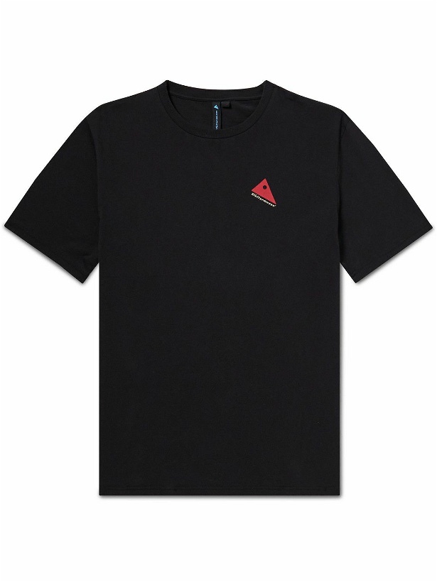Photo: Klättermusen - Runa Token Printed Cotton-Jersey T-Shirt - Black