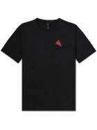 Klättermusen - Runa Token Printed Cotton-Jersey T-Shirt - Black